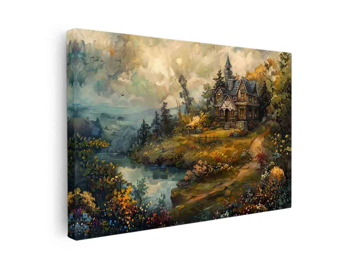 Cottage Art canvas Print