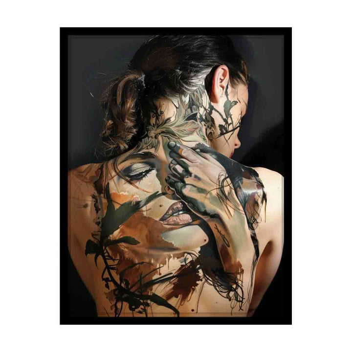 Female Body Art  canvas Print