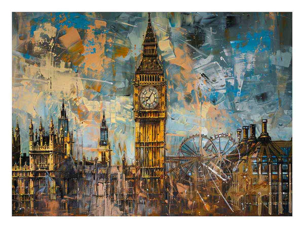 London Clock Art Print