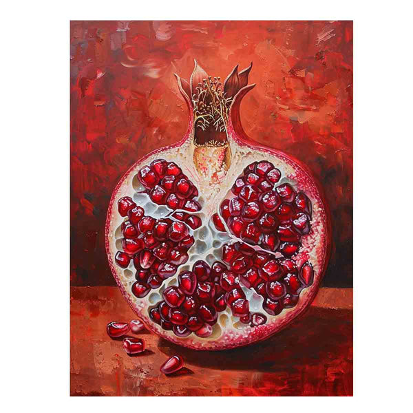 Pomegranate framed  Art Print