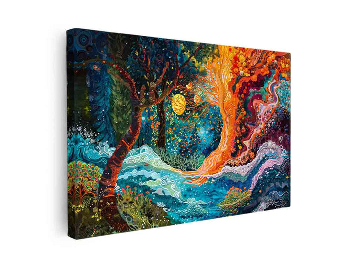  Sunny Painting canvas Print