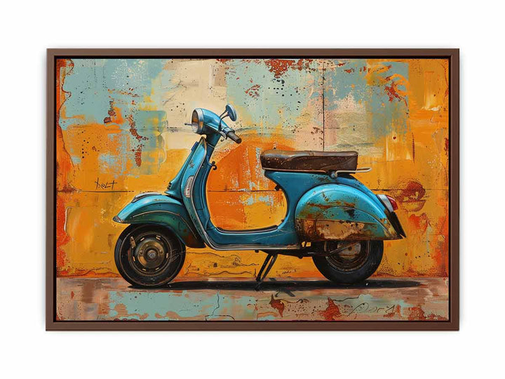 Vespa  Scooter Art Painting
