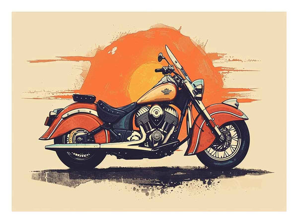 Indian Motorcycle Art Print
