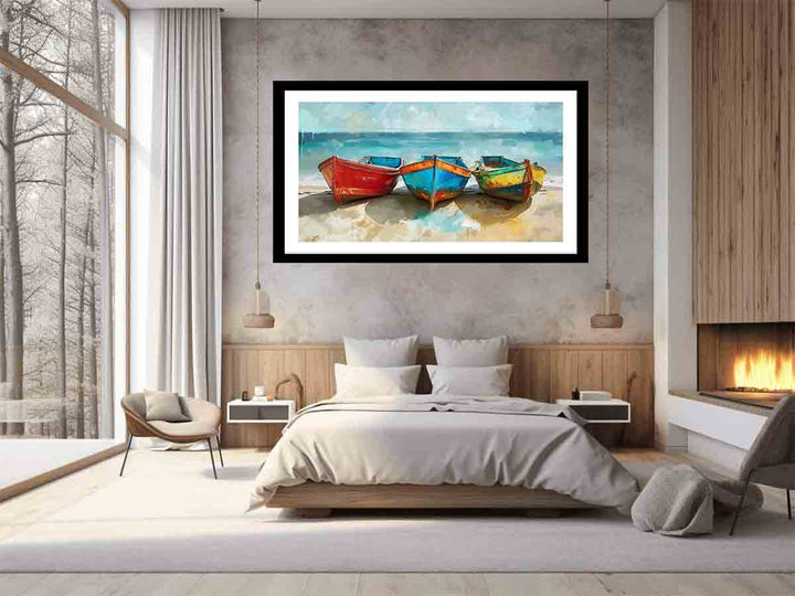 Colorful Boats Art Print