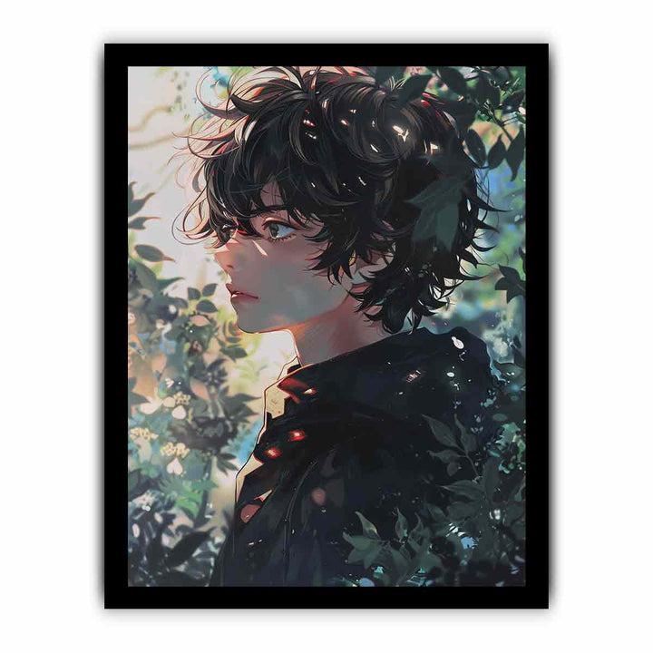 Anime Boy Art framed Print