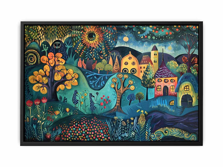 Folk Art canvas Print