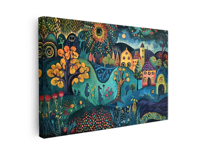 Folk Art canvas Print