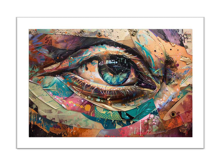 Deep eye Art framed Print