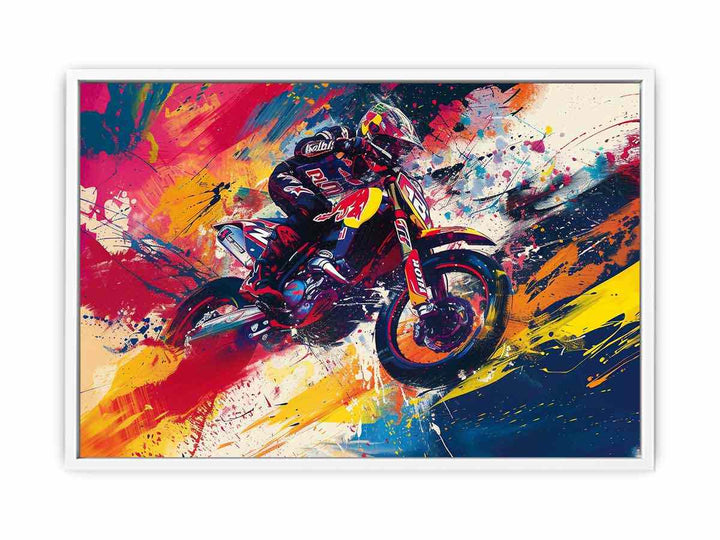 Bike  Rider Art Painting