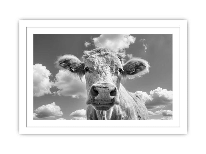 Highland cow Art framed Print