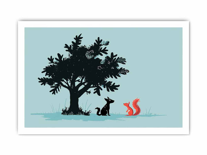 Secret talk  Art framed Print