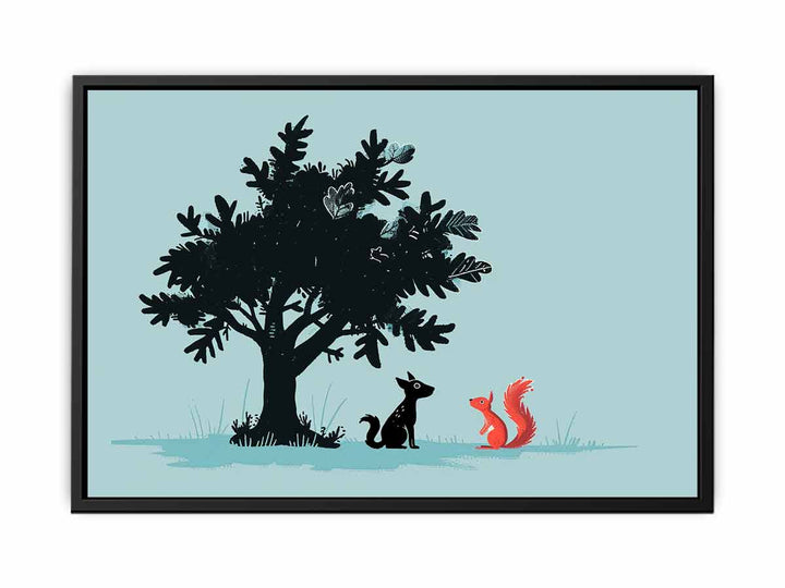 Secret talk  Art canvas Print