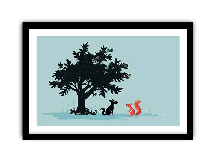 Secret talk  Art framed Print