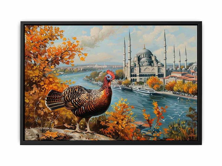 Turkey bird Art canvas Print