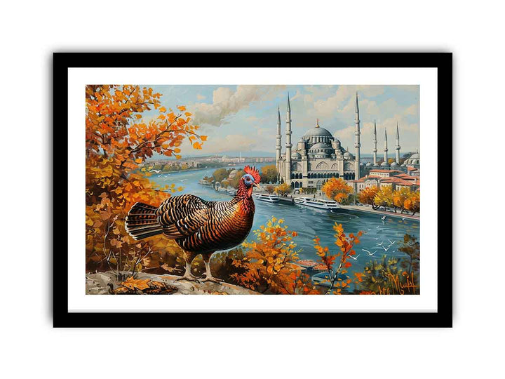 Turkey bird Art framed Print