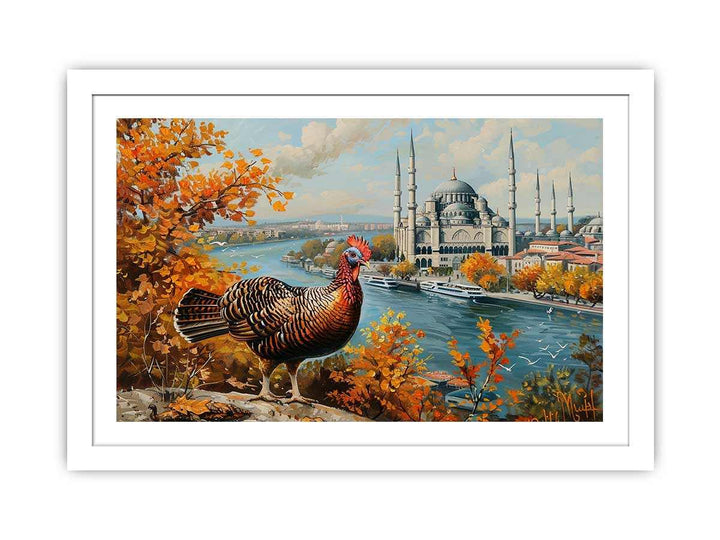 Turkey bird Art framed Print