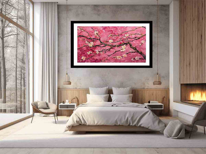  Pink Almond Branches Art Print
