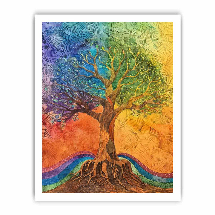 Tree of Peace framed Print