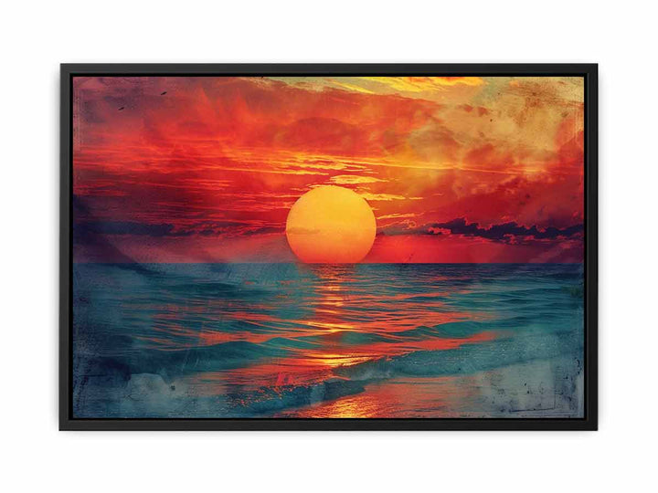 Sunset Art canvas Print