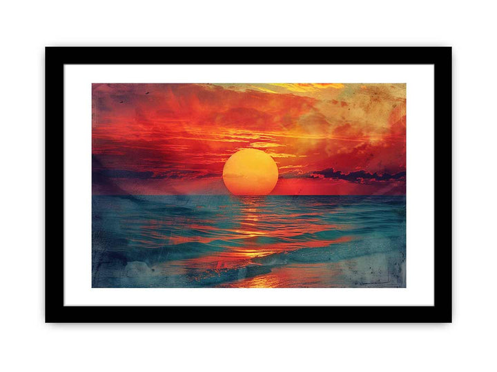 Sunset Art framed Print