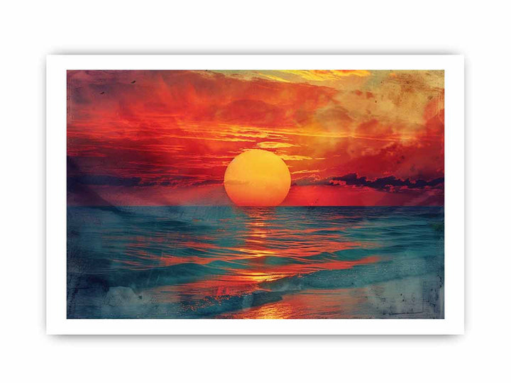 Sunset Art framed Print