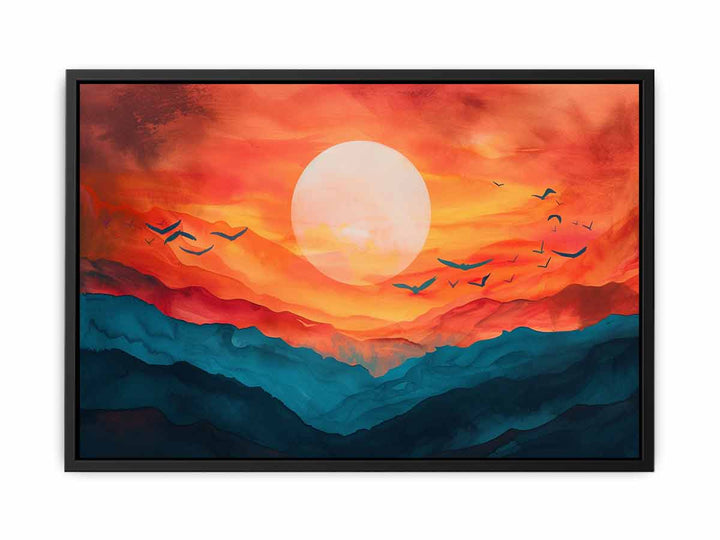 Sunrise  Art canvas Print