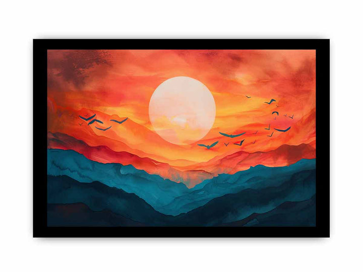 Sunrise  Art framed Print