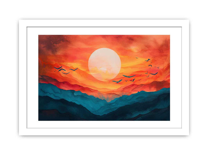 Sunrise  Art framed Print