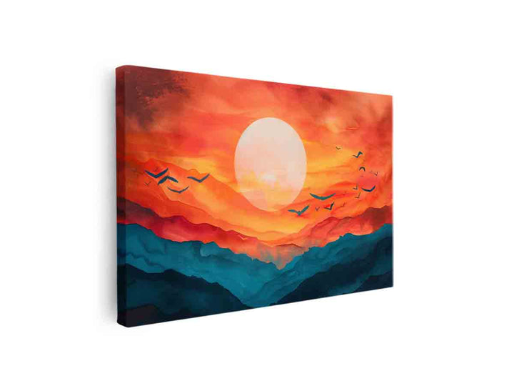 Sunrise  Art canvas Print