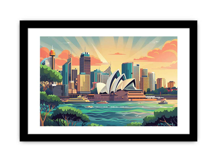 Sydney Framed  Print framed Print