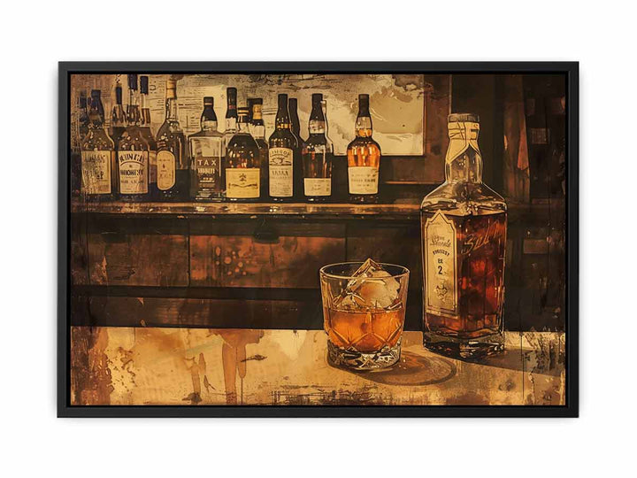 Vintage Whiskey  canvas Print