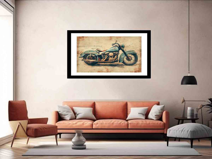 Vintage Motorcyle Art Print