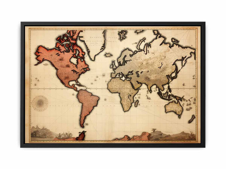 Vintage  World Map 3 
