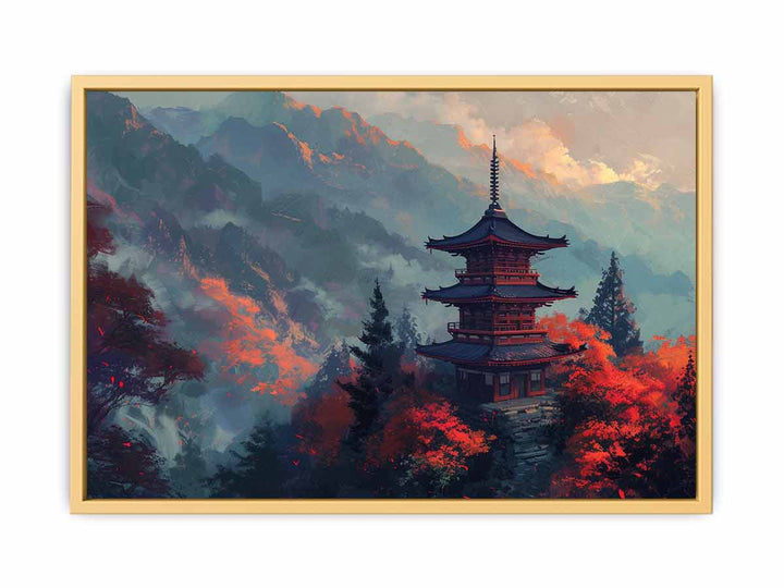 Maple Mountain Pagoda  Poster