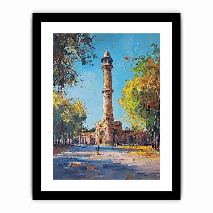 Qutub Minar Canvas Painting 