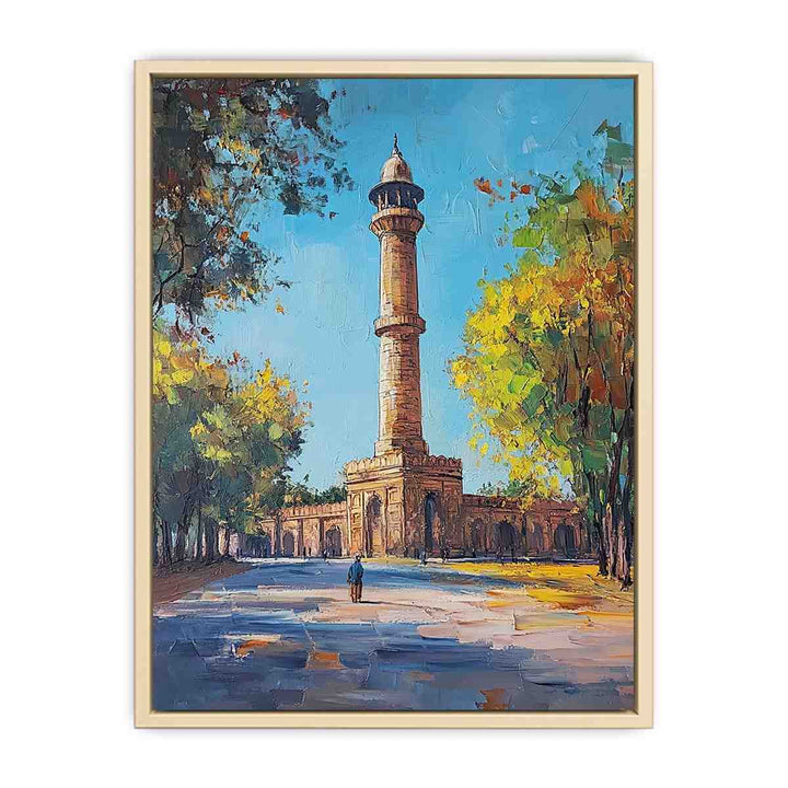 Qutub Minar Canvas Painting 