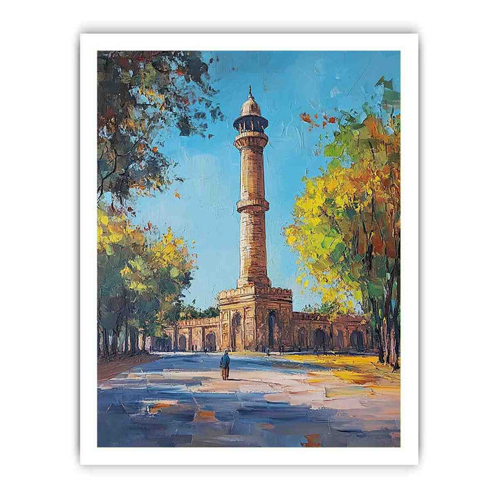 Qutub Minar Canvas Painting 