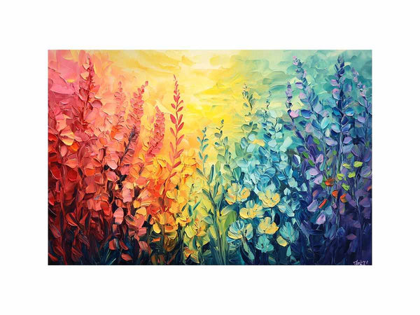 Wild Flowers Oil Painting
