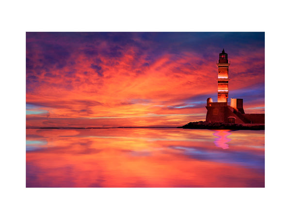 Yellow Lighthouse Painting