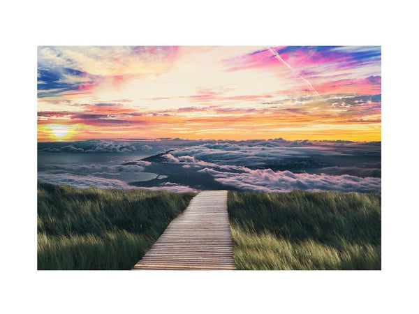 Sunrise Beach Path Painting