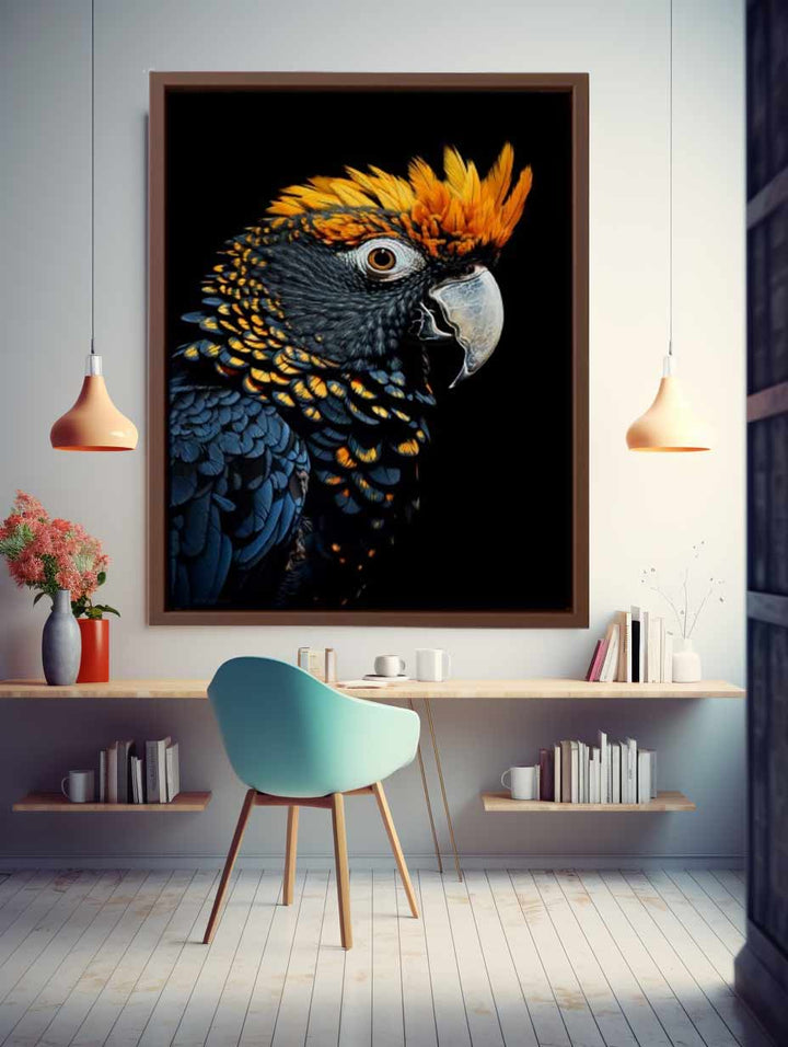 Cockatoo Colorful Painting Art Print