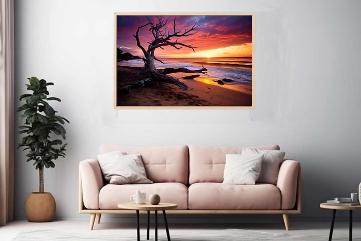 Beach Sunset  Art Print