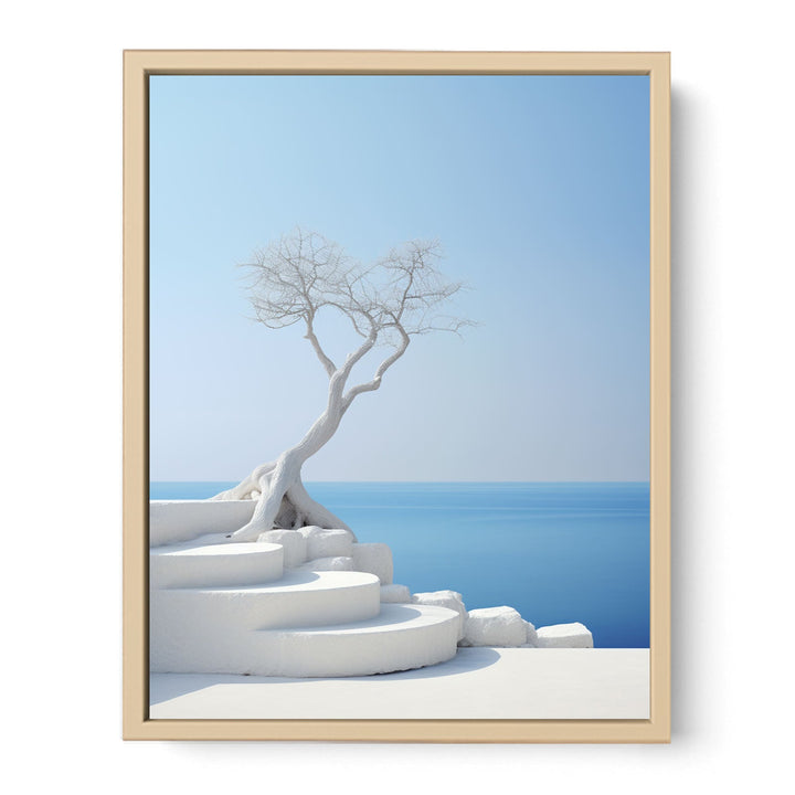 White Steps Print framed Print