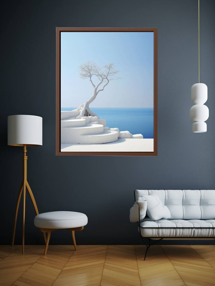 White Steps Art Print