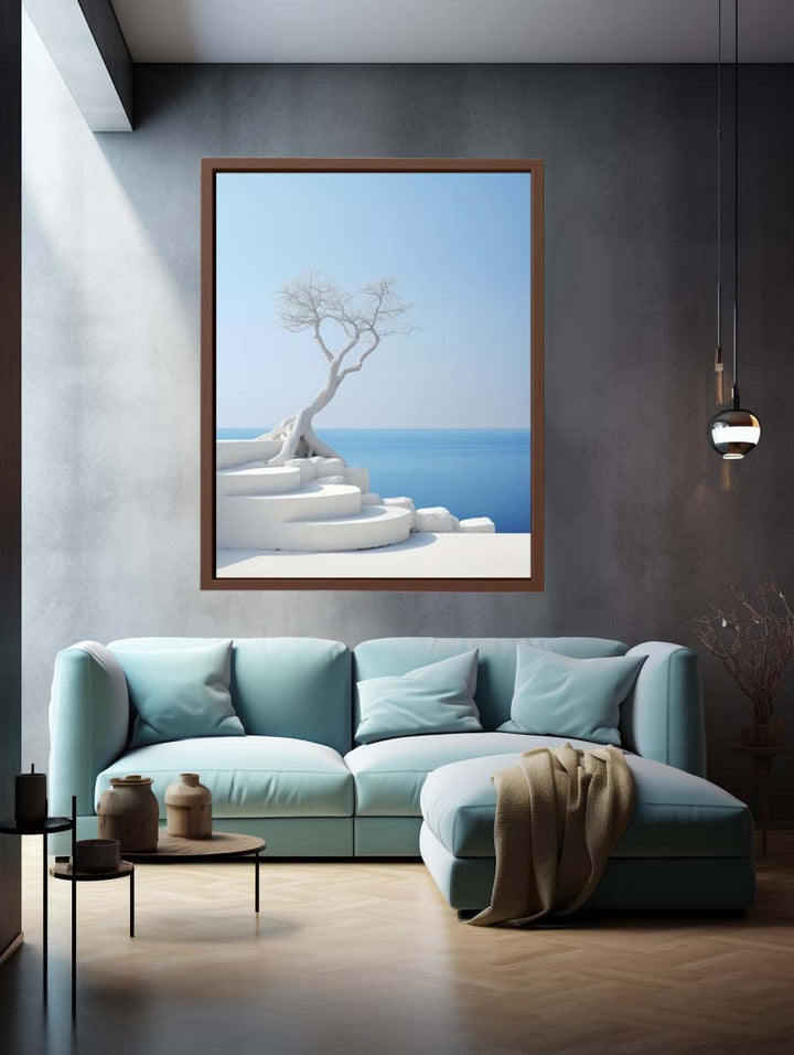 White Steps Art Print