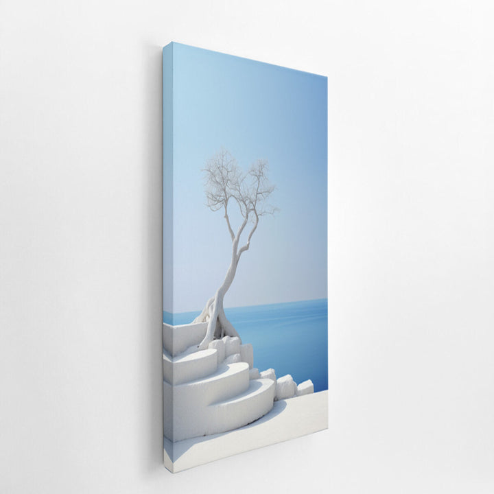 White Steps canvas Print