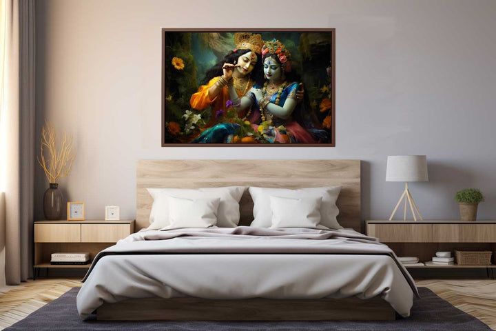 Raha Krishna Painting Art Print