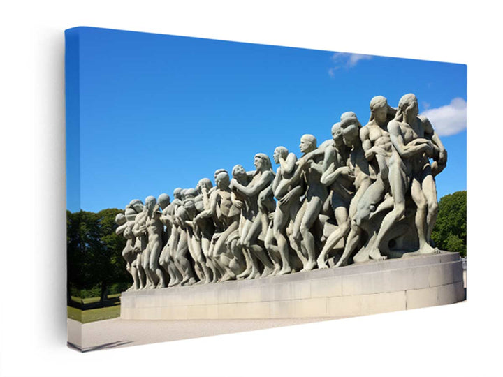 Vigeland Park Olso Painting  canvas Print