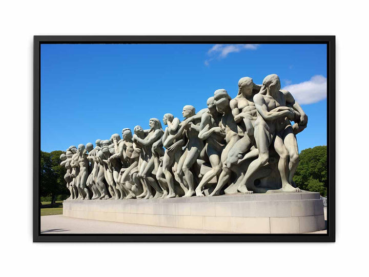 Vigeland Park Olso Painting  canvas Print