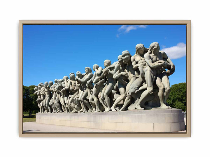 Vigeland Park Olso Painting framed Print